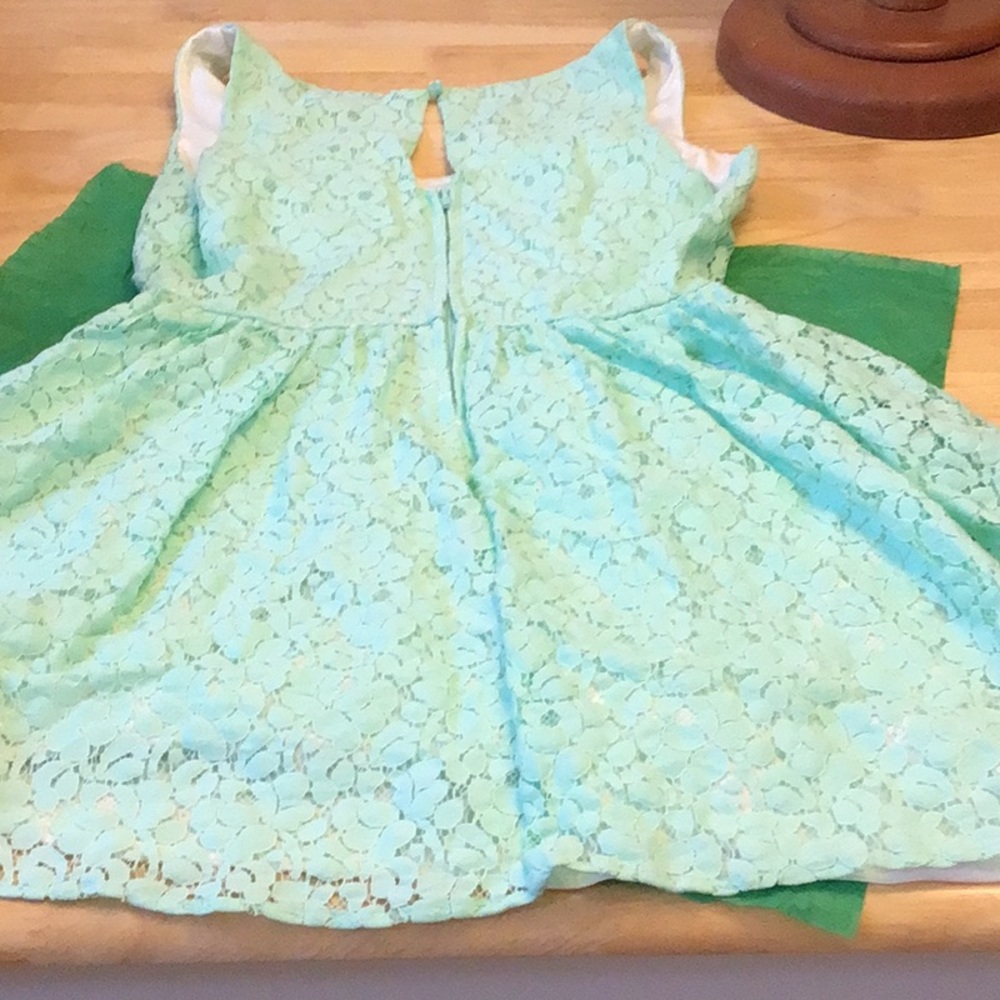 ☘️2/$10☘️Sale! Heart Soul mini/knee length mint green Med juniors lined dress - Picture 5 of 5